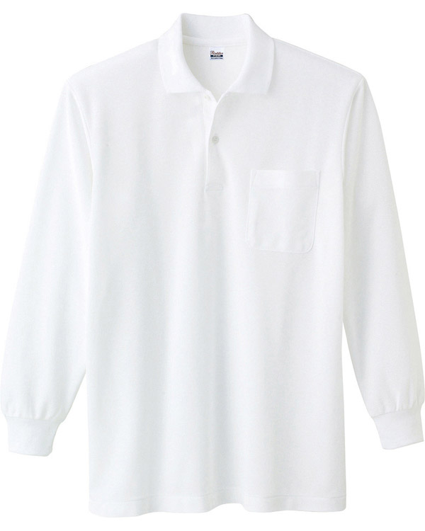5.8オンス T/C長袖ポロシャツ(胸ポケットあり)（169-VLP）