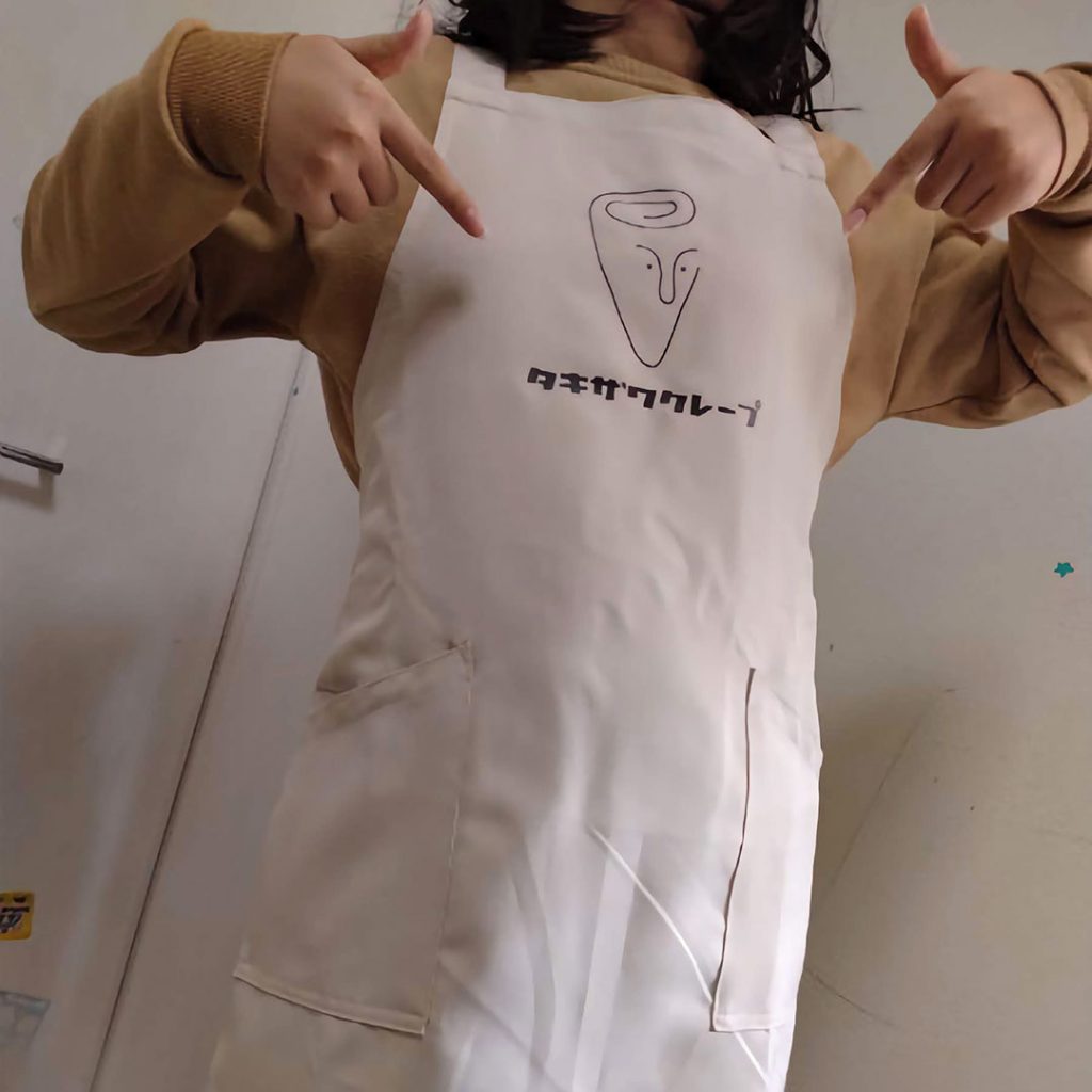 エプロン　プリント